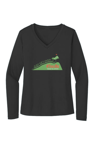 #TrailsRoc - Just Get Over It - Sport-Tek Ladies Long Sleeve Tee
