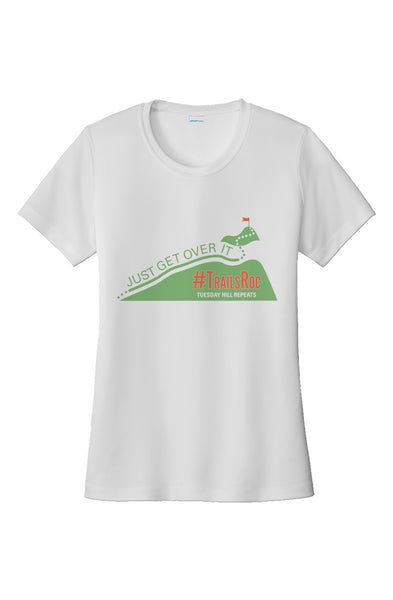 #TrailsRoc - Just Get Over It - Sport-Tek Ladies Competitor Tee