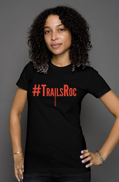 #TrailsRoc I Bleed Orange womens triblend t shirt