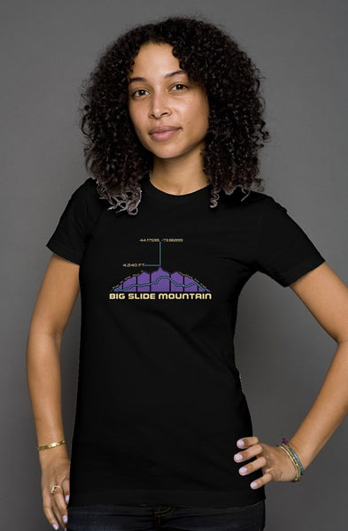 Big Slide Mountain VDay Edition womens t shirt
