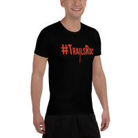 #TrailsRoc I Bleed Orange Men's Athletic T-shirt