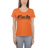 #TrailsRoc URL Women's Athletic T-shirt