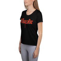 #TrailsRoc I Bleed Orange Women's Athletic T-shirt